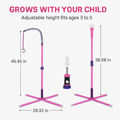 3-in-1 Baseball Toy Set for Kids Aged 3-5 Years