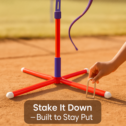 3-in-1 Baseball Toy Set for Kids Aged 3-5 Years